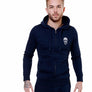 Mens Navy Zip Hoodie